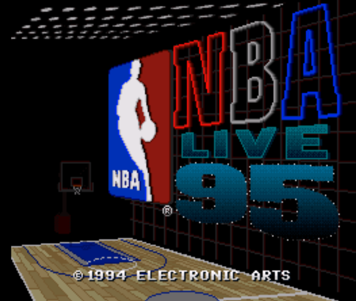 NBA Live 95 Title Screen